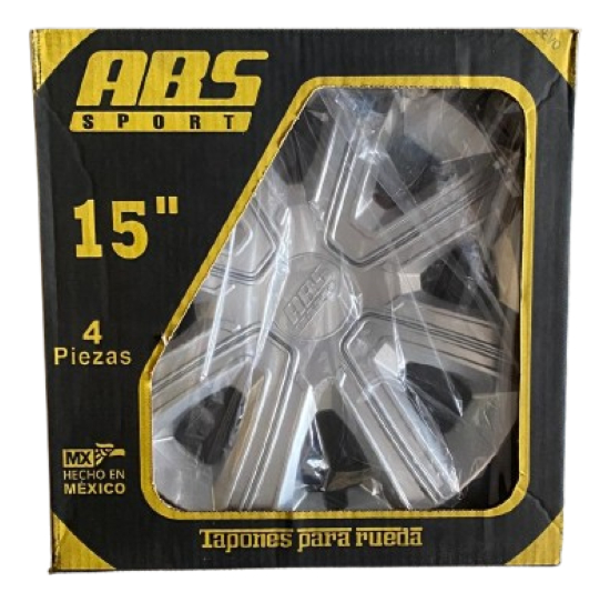 Tapon Abs Sport Gris R15 Tipo Kia Rio