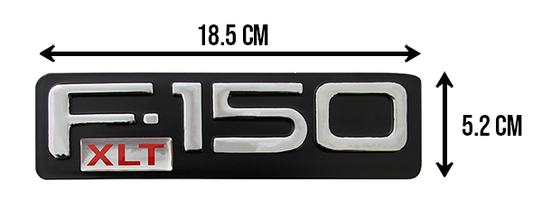 EMBLEMA LETRERO FD F-150 XLT CROMO