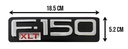 EMBLEMA LETRERO FD F-150 XLT CROMO