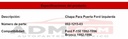 Chapa Puerta Ford F-150 1992-1996 Manual Izquierdo Delantera