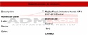 Rejilla Facia Delantera Honda Cr-v 2007-2010 Central