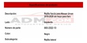 Rejilla Fascia Nissan Urvan 2019-2020 Sin Hoyo Para Faro