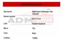 Rejilla Fascia Volkswagen Jetta 1999-2007