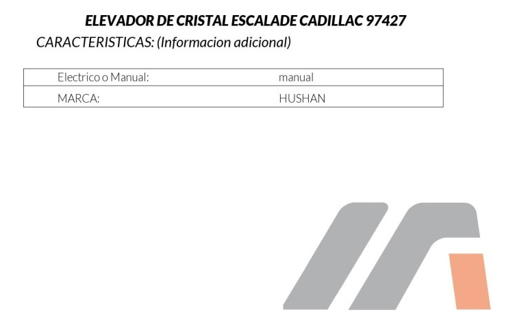 Elevador Cristal Cv Silverado/sierra Del