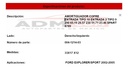Amortiguador Cofre Ford Explorer/sport 2002-2005