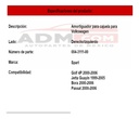 Amortiguador Para Cajuela Para Golf, Jetta, Bora Y Passat