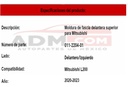 Moldura Fascia Delantera Superior Mitsubishi L200 2020-2023