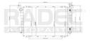 Radiador Ford F-150 1985-1997
