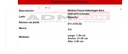 Moldura Fascia Volkswagen Bora 2005-2010 Cromada