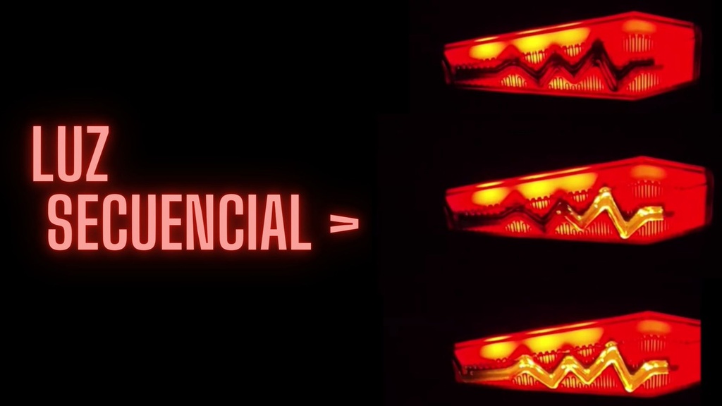 Direccional Leds Bi-color Moto Universal Base Negra