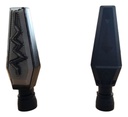 Direccional Leds Bi-color Moto Universal Base Negra