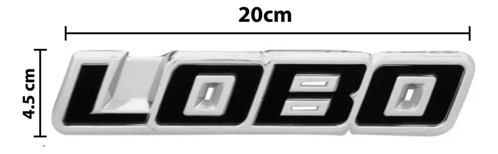Emblema Letrero Ford Lobo Pickup 2009 - 2010 Cromado