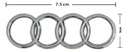 Emblema Logo Trasero Ad Cromo
