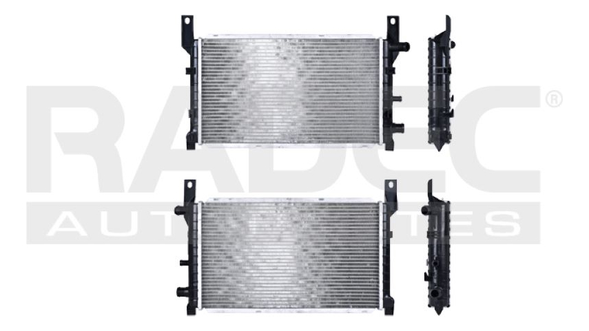 Radiador Fd Fiesta 00-04 L4 1.4, 1.6 Lts C/s Aa Std Polar