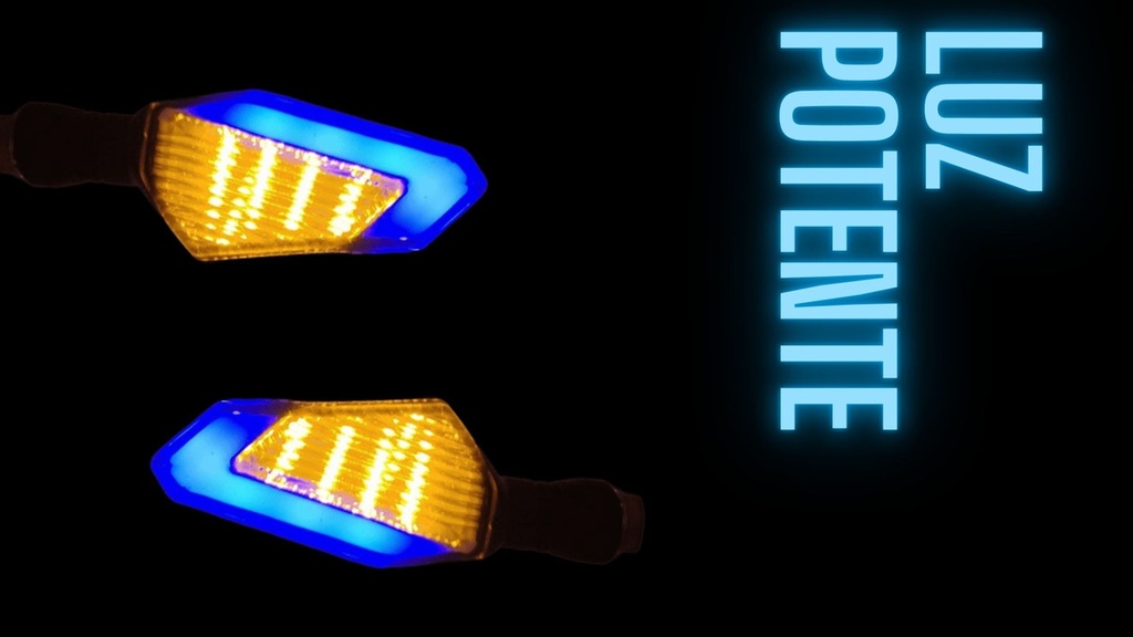 Direccional Bi-color Moto Universal Led  2 Piezas