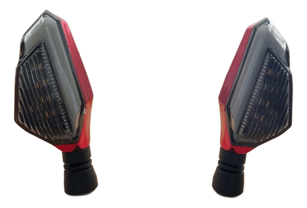 Direccional Bi-color Moto Universal Led  2 Piezas