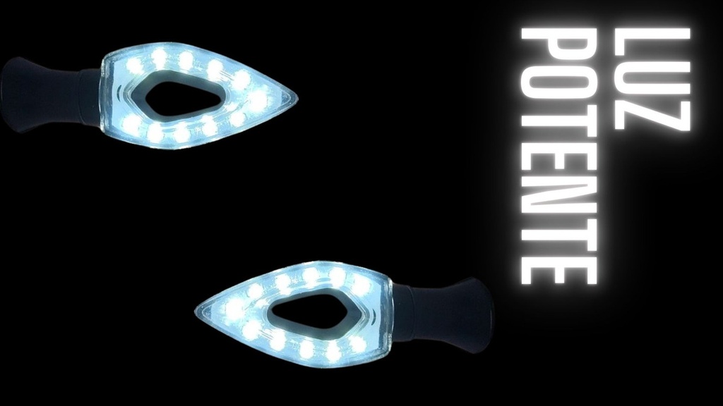 Direccional Serpiente Led Moto Universal 2 Piezas