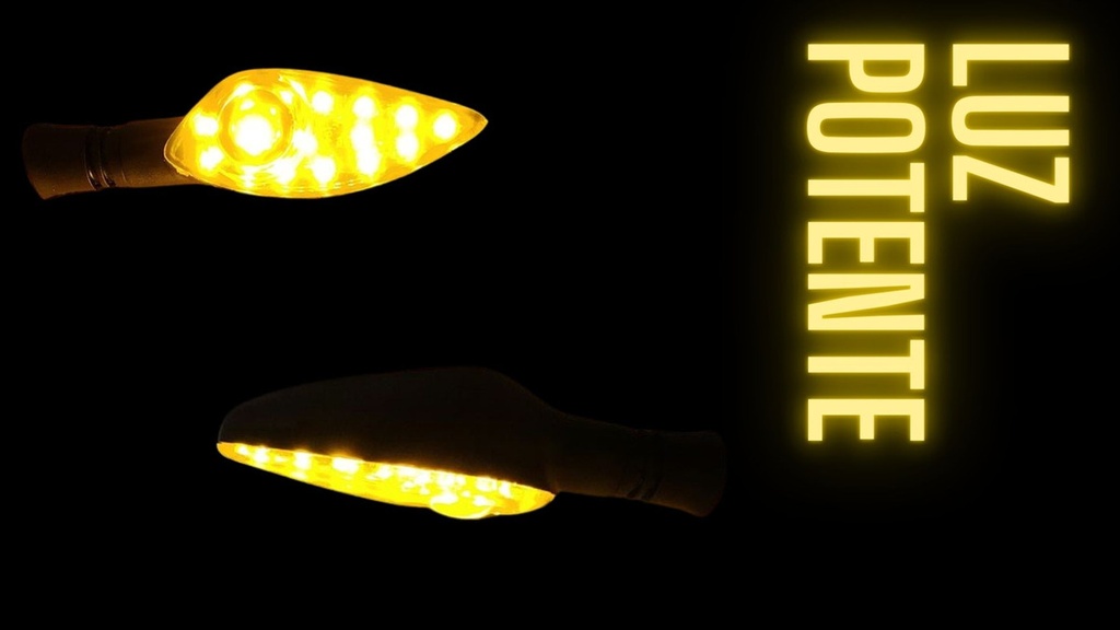 Direccional Premium Led Amarilla Alta Intensidad Moto Univer