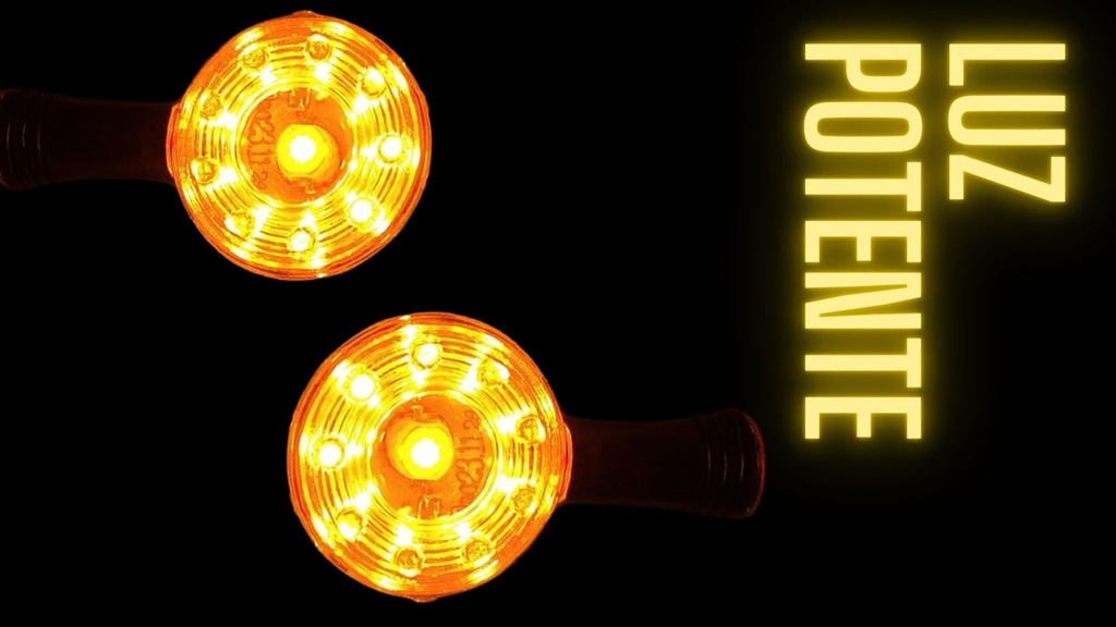 Direccional Premium Led Amarilla Alta Intensidad Moto Univer