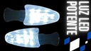 Direccional Led Cuerpo Blanco Moto Universal 2 Piezas