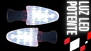 Direccional Led Cuerpo Blanco Moto Universal 2 Piezas