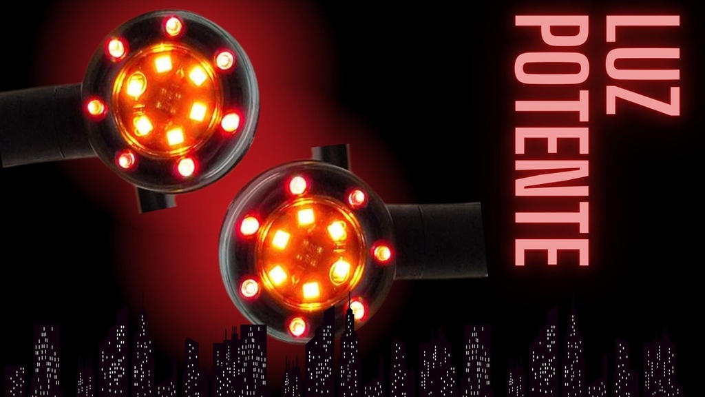 Direccional Premium Led Amarilla Alta Intensidad Moto Univer