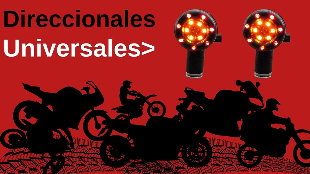 Direccional Premium Led Amarilla Alta Intensidad Moto Univer