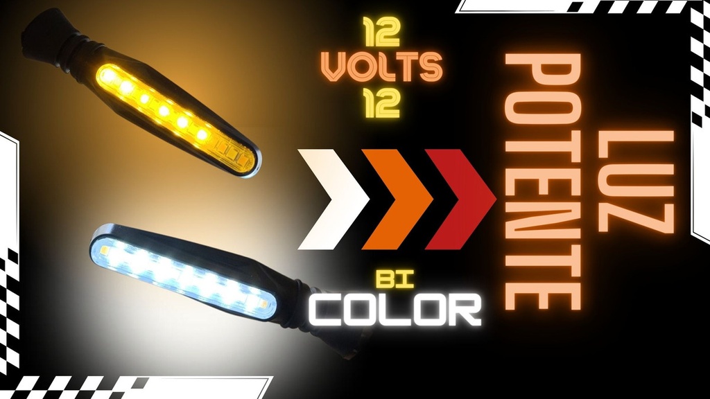 Direccional Led Moto Universal 2 Piezas