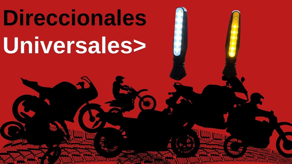Direccional Led Moto Universal 2 Piezas