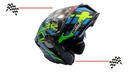 Casco Integral Iron Racing Visera Transparente Moto Dot