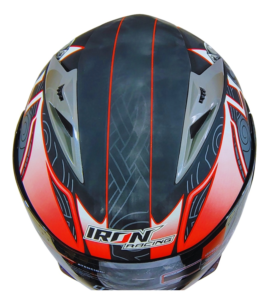 Casco Abatible Iron Racing Ir-105 Doble Mica Dot V