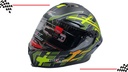Casco Integral Iron Racing Visera Transparente Moto Dot