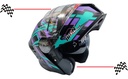Casco Integral Iron Racing Visera Transparente Moto Dot