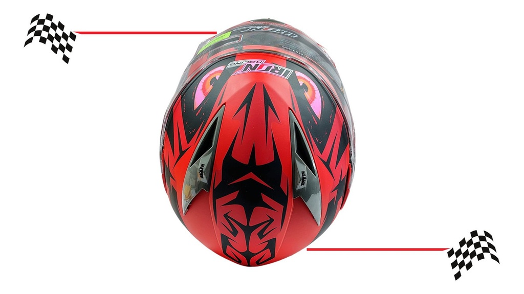 Casco Abatible Iron Racing Ir105 Dot Ojo Negro Mate