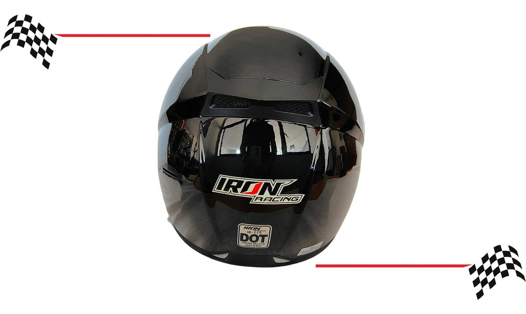 Casco Abatible Doble Mica Captain Ngo/brillo
