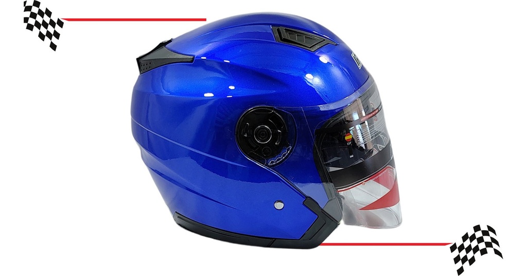 Casco 3/4 Doble Mica Mod. Europeo