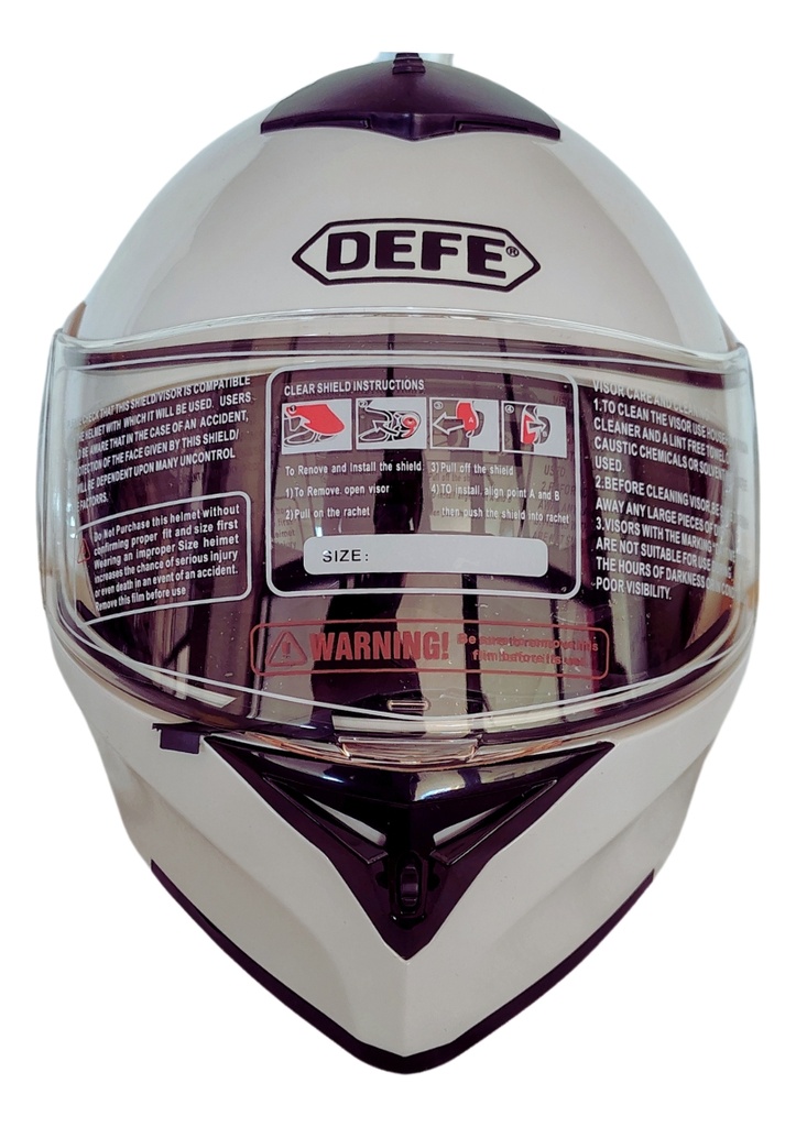 Casco Abatible Doble Mica Blanco S Dot