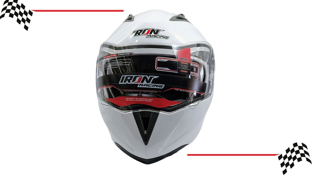 Casco Abatible Iron Racing Dot  Ir-105 Doble Mica