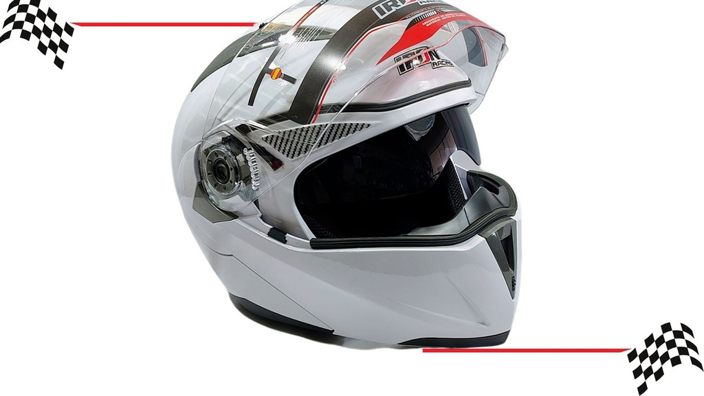 Casco Abatible Iron Racing Dot  Ir-105 Doble Mica