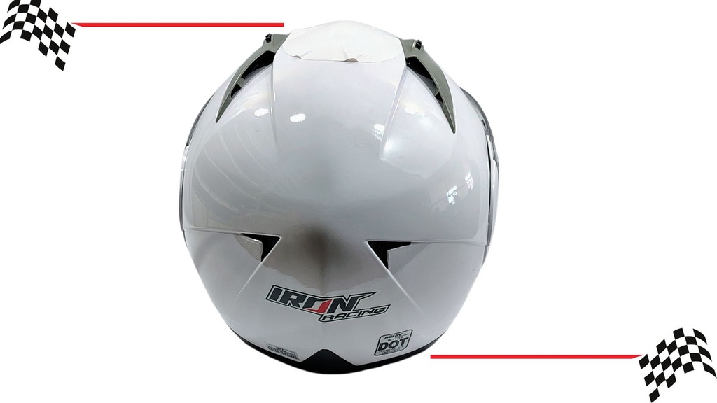 Casco Abatible Iron Racing Dot  Ir-105 Doble Mica