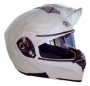 Casco Abatible Doble Mica Blanco Dot