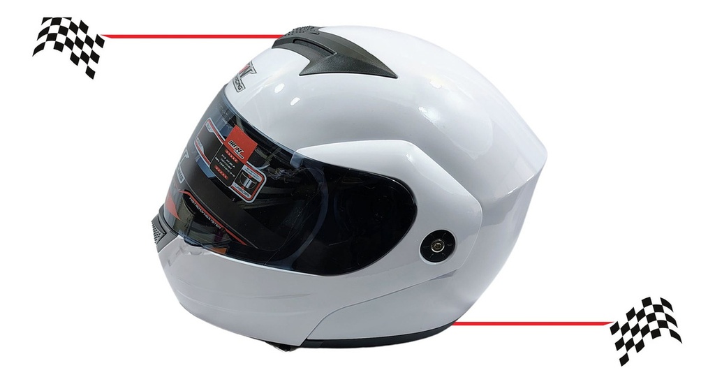 Casco Abatible Iron Racing Dot  Ir-108