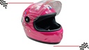 Casco Cerrado Rosa Infantil Gatito Visera Transparente