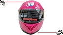 Casco Cerrado Rosa Infantil Gatito Visera Transparente