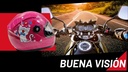 Casco Cerrado Rosa Infantil Gatito Visera Transparente