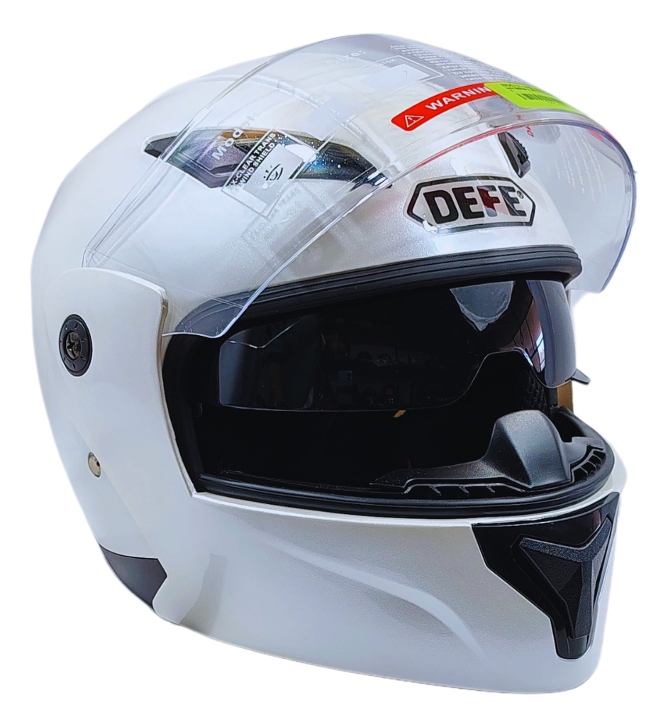 Casco Abatible Defe Dot Doble Mica Rojo Grande