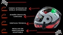 Casco Abatible Virtue Doble Mica Transparente Dot