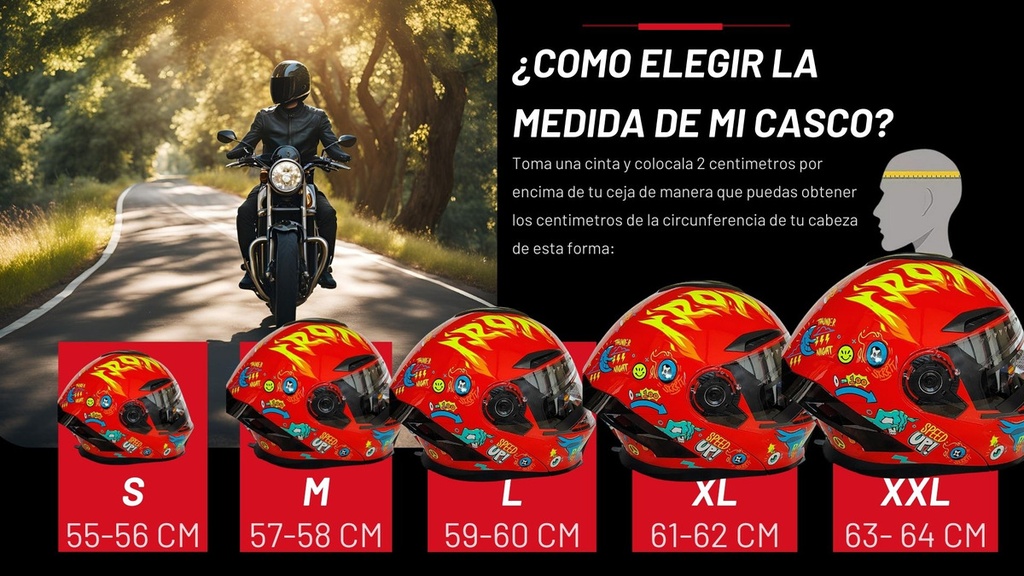 Casco Abatible Speedup Iron Racing