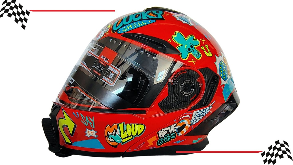 Casco Abatible Speedup Iron Racing