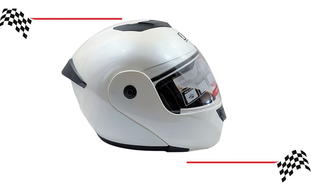 Casco Abatible Orz Doble Visor Mica Transparente   Dot